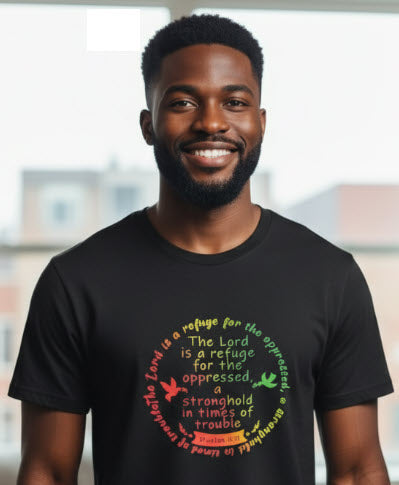 lord is a refuge tee shirt
