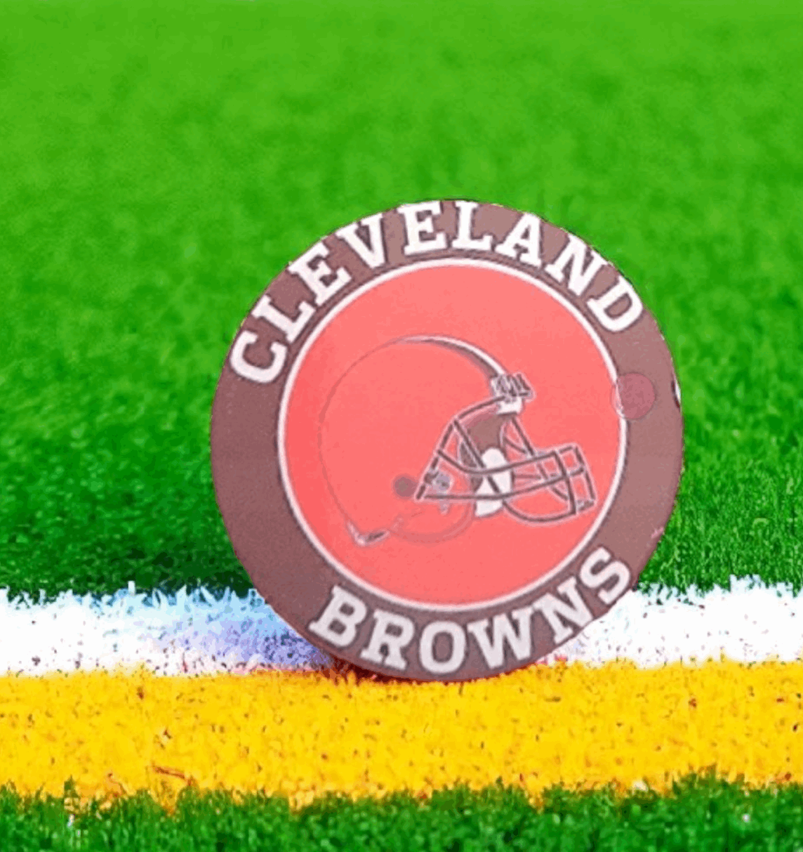 NFL Custom Keychains-circle shape - Both sides