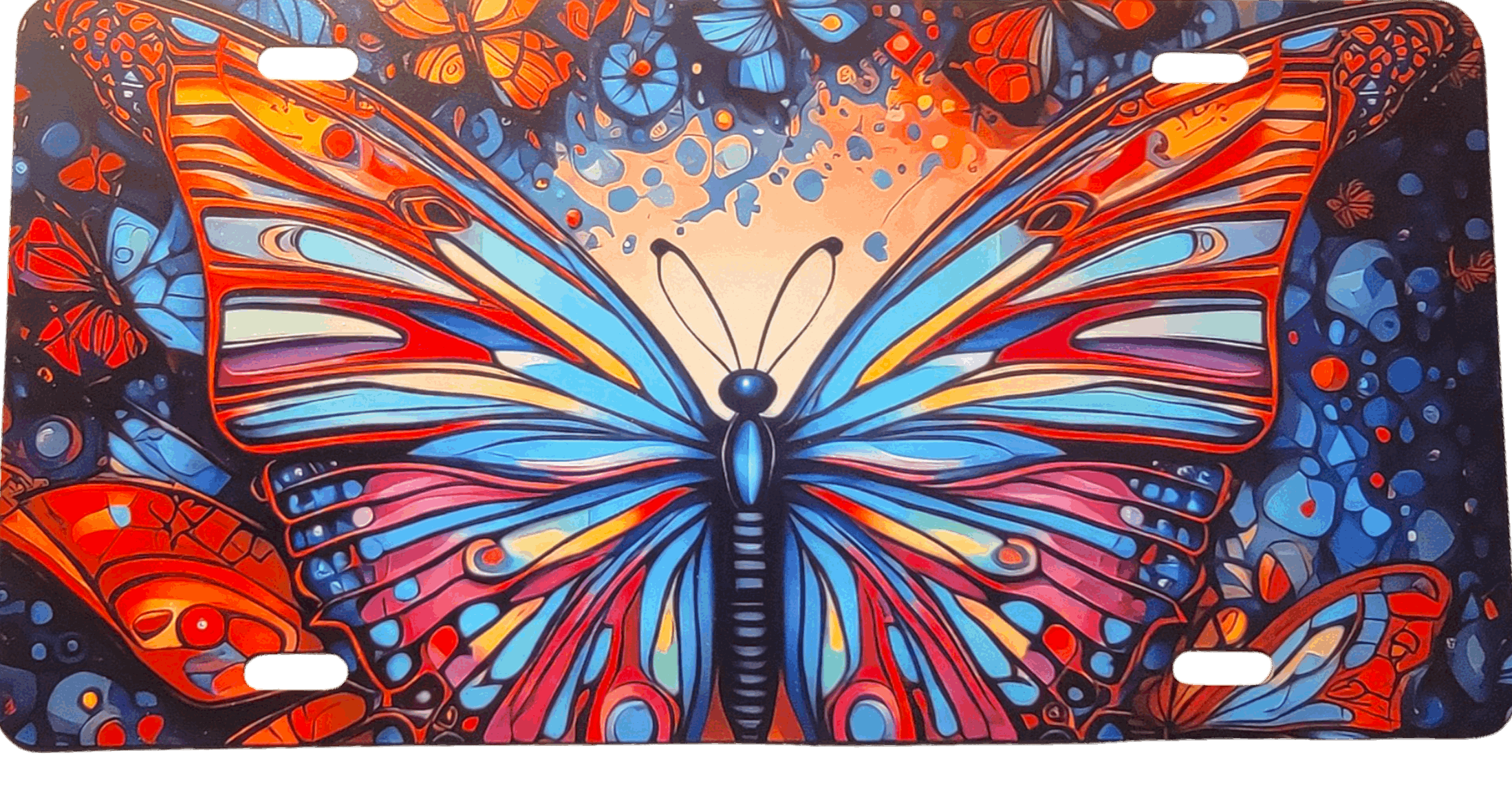 Butterfly license plate