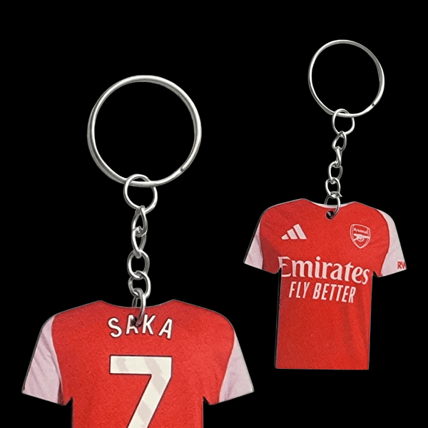 Soccer- Custom Keychains- Jersey shape - Both sides