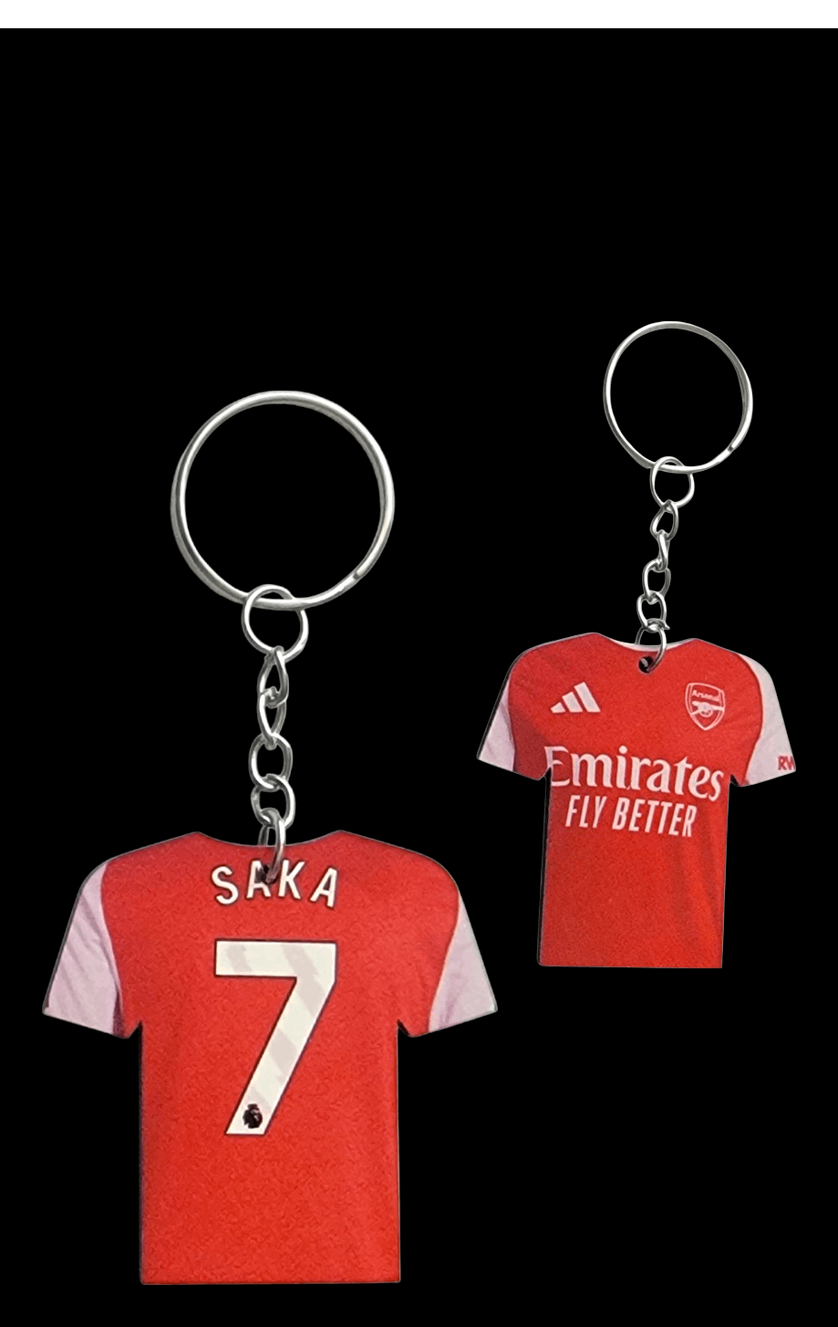 Soccer- Custom Keychains- Jersey shape - Both sides