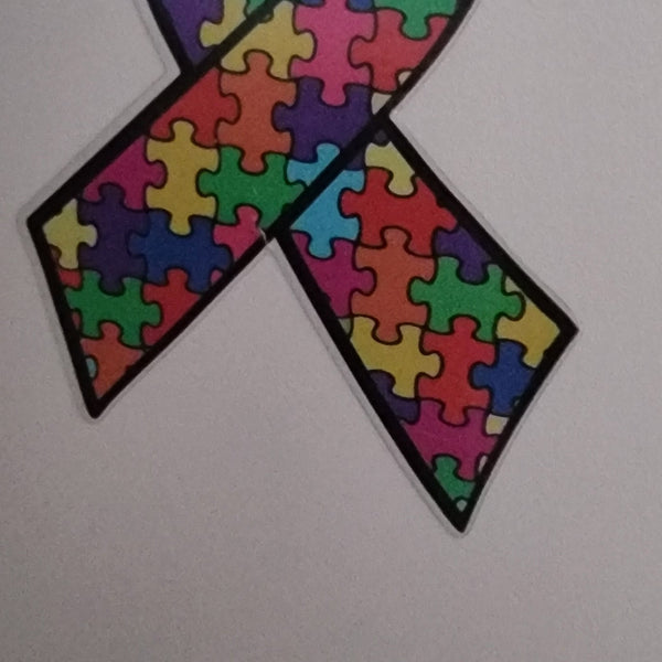 Autism stickers - Transparent (clear)