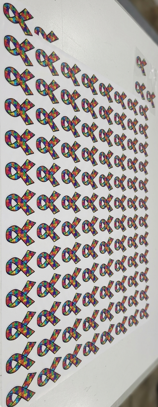 Autism stickers - Transparent (clear)