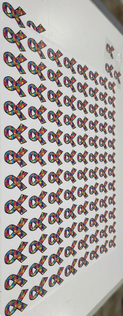 Autism stickers - Transparent (clear)