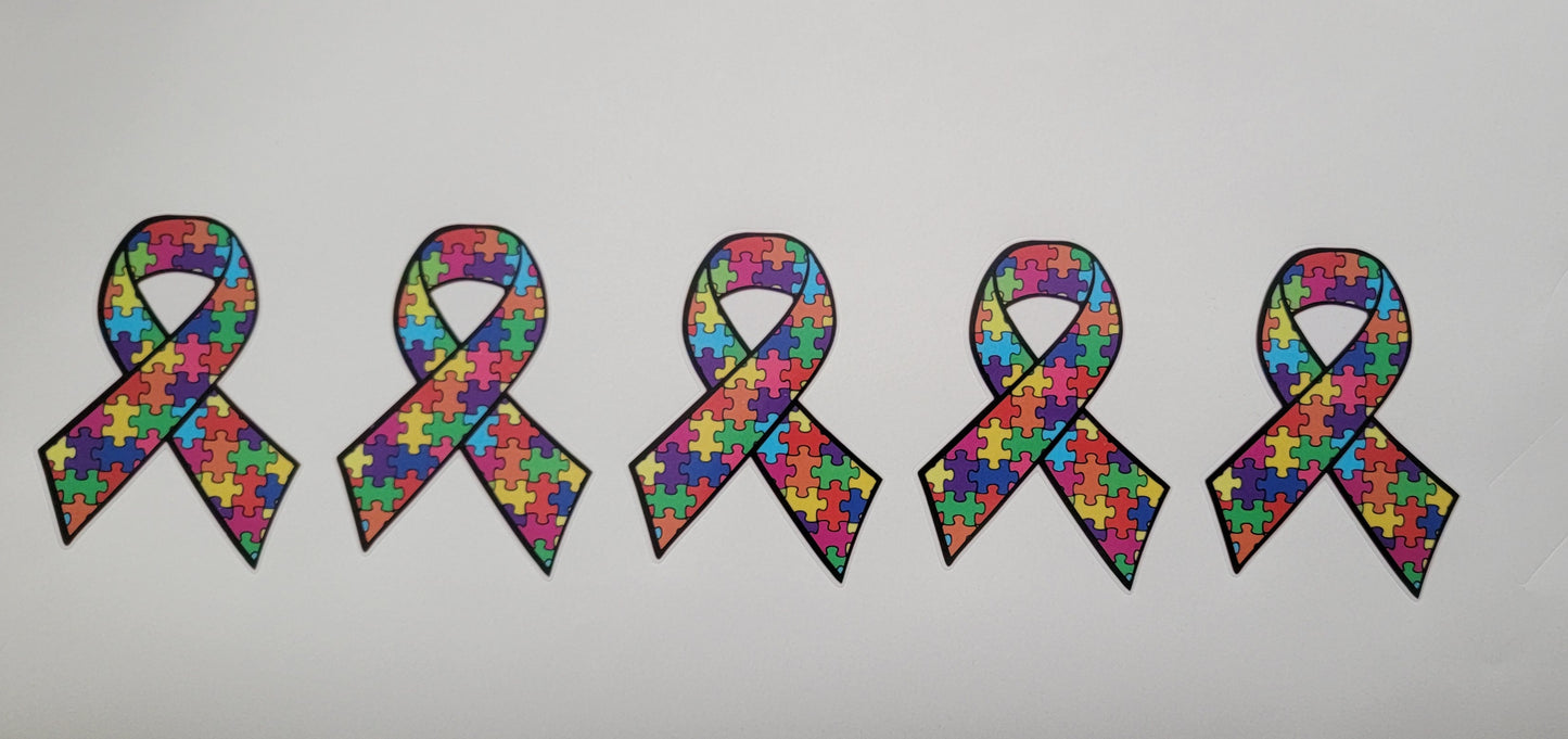 Autism stickers - Transparent (clear)