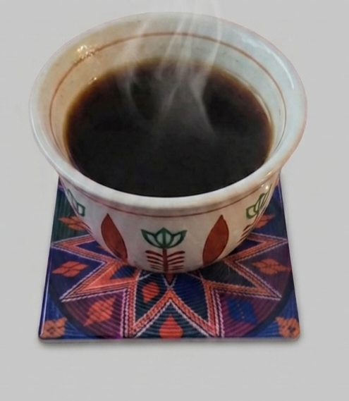 4x4 Ceramic Sefed square coaster (pack of 4)