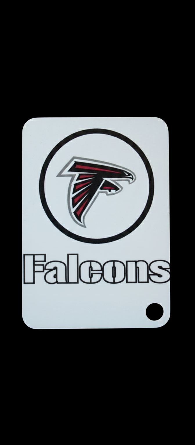 NFL Custom Keychains- rectangle shape - Both sides